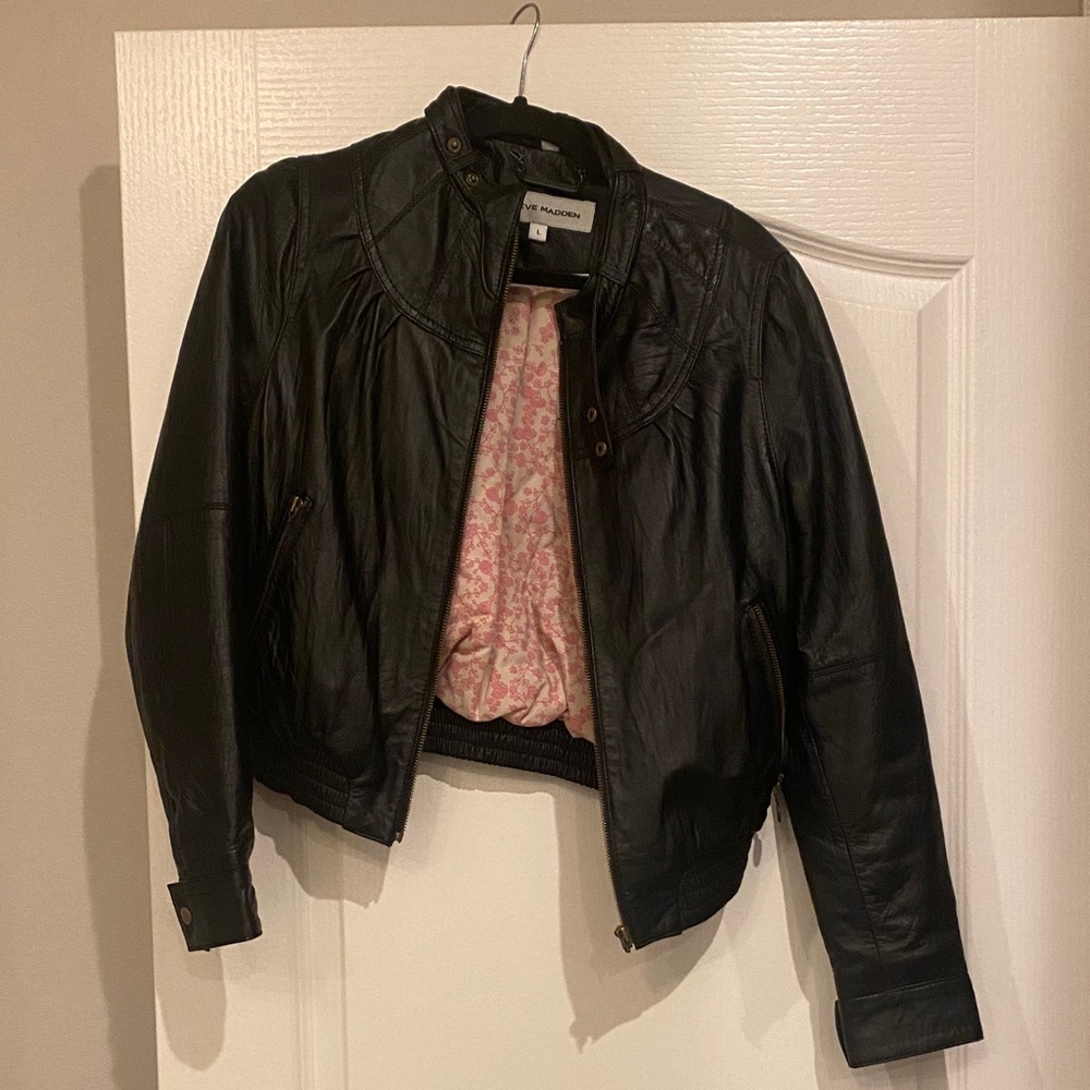 Steve Madden Black Leather Jacket